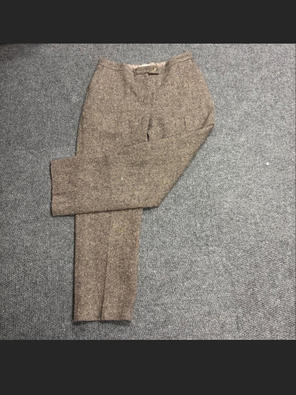 Orvis Brown Wool Tweed Womens Trousers